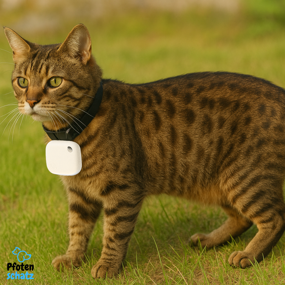 Pfoten-Schatz Tracker – GPS-Tracker für Hunde & Katzen kompatibel mit Apple “Wo ist?”