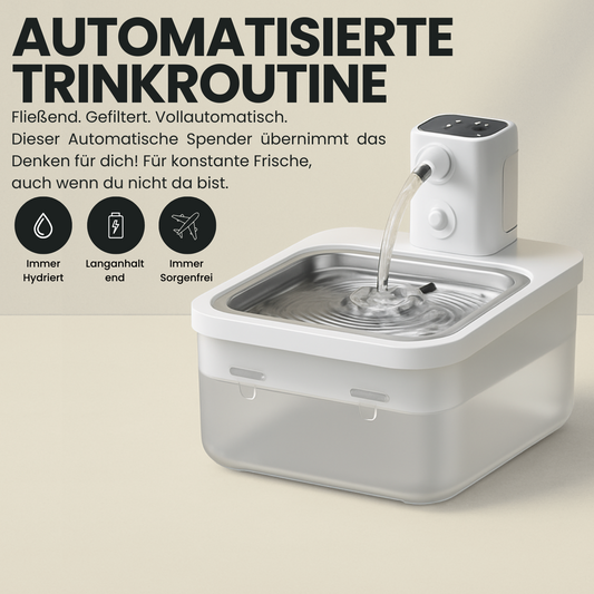 Pfoten-Schatz Smarter Trinkwasserspender für Hunde und Katzen